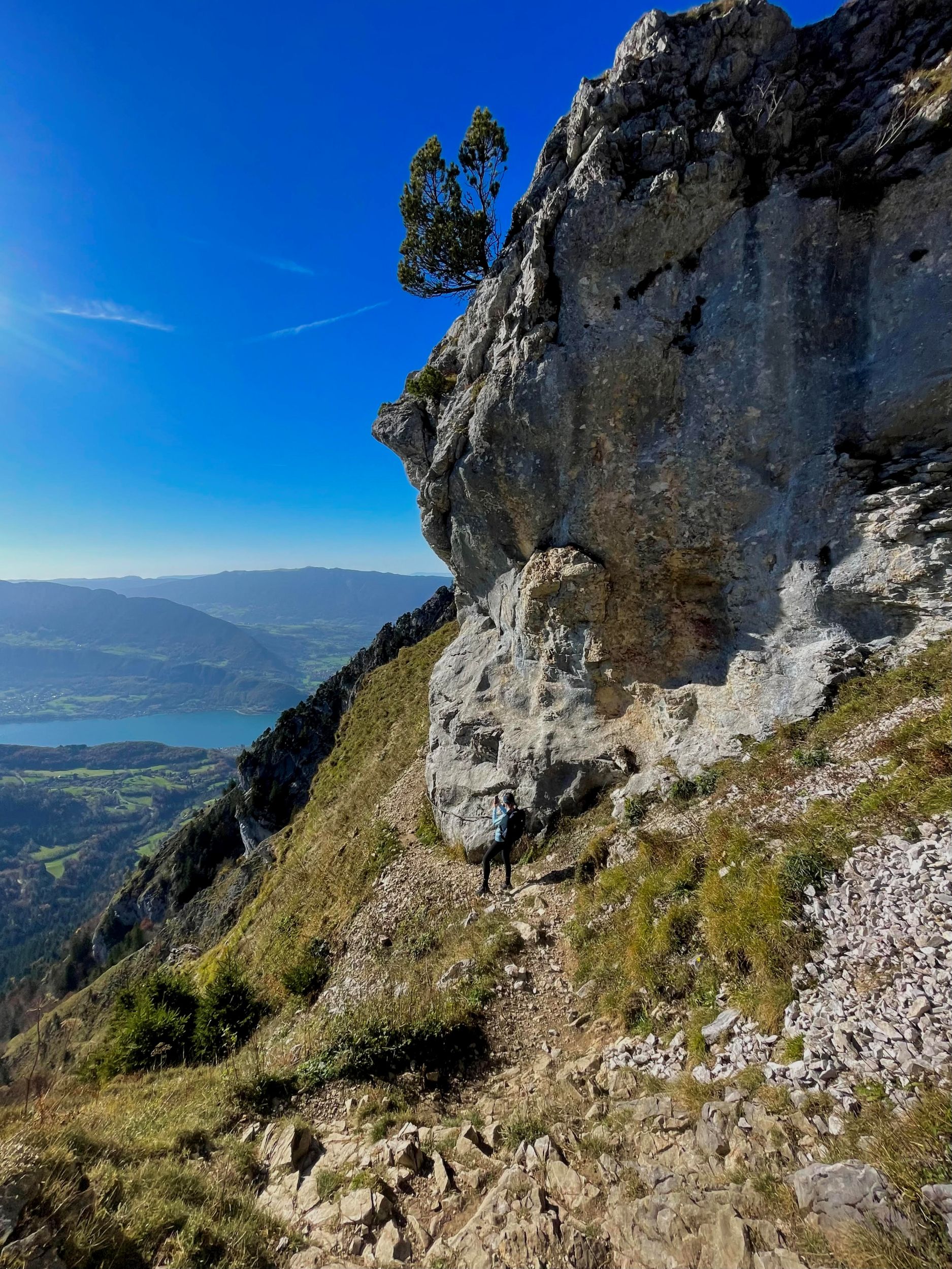 Vu sur la falaise, découverte pendant une randonnée